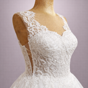 robe de mariée Axelle transparence coté dentelle