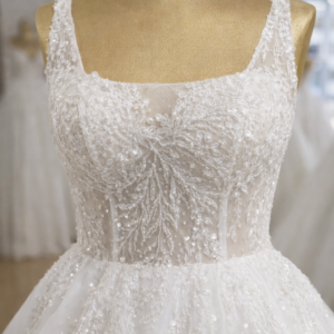 robe de mariée Emma bustier dentelle broderie fine