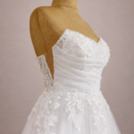 robe de mariée juliette bustier profil drape tulle